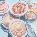 J.Cat Beauty You Glow Girl Compact Multi-Dimensional Highlighter, Highly Pigmented, Shimmery Baked Highlighter For Luminous Finish, Seaside Frost