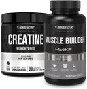 Jacked Factory Creatine Monohydrate Powder 150G - Creatine Supplement For Muscle Growth, Increased Strength & Essentials Muscle Builder - Daily Muscle Builder With Peakatp (30 Capsules)