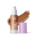 Joah Crystal Glow Peptide-Infused Foundation, 2-In-1 Multitasking Korean Makeup With Blurring Face Primer, Luminizer, Hydration & Skin Defense For A Flawless Finish, 1.01 Oz, Light Warm