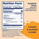 Jordan'S Skinny Syrups Sugar Free Syrup, Pumpkin Spice Syrup, 12.6 Oz, Zero Sugar And Zero Calorie Flavoring For Coffee, Protein Shake, Cocktail Or Mocktail Drinks And More, Naturally Sweetened Line