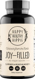 Joy-Filled Mood Support Supplement - 7 Herb Complex W/St. Johns Worts (120 Ct) | Stress Relief Supplement With Rhodiola Rosea, Eleuthero | Helps Calm The Mind & Body | 100% Plant-Based Happy Pills