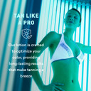 Just Nutritive Indoor Tanning Lotion | Natural Tanning Bed Moisturizer To Accelerate, Extend & Maintain Tan | With Aloe, Coffee, Papaya & Vitamin E | Non-Bronzing Formula | 8 Fl Oz