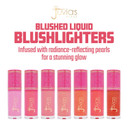 Juvia'S Place Blushed Liquid Blushlighter Rose Glow - Liquid Blush For Cheeks With Luminous Glow, Long-Wearing, Buildable & Highly-Pigmented Makeup Blush, Easy To Blend Liquid Blush