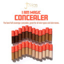 Juvia'S Place I Am Magic Liquid Concealer J4 - Deepest Dark With Cool Undertone / 0.34 Fl Oz, Full Coverage, Hydrating, Waterproof Makeup, Long Wear Concealer