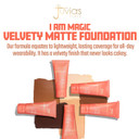 Juvia'S Place I Am Magic Velvety Matte Liquid Foundation 210 - Togo - Deep Dark W/Cool, Olive Undertone, Makeup Foundation Full Coverage, Lightweight, Long Wear, Velvety Matte Finish