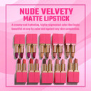 Juvia'S Place The Nude Velvety Matte Lipstick Lady - Nude, Long-Lasting, Rich-Color Lip Makeup, Creamy Lipstick With Matte Finish, Beauty & Lip Products