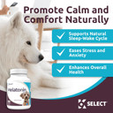 K9 Select Melatonin For Dogs - Calming Aid Tasty Dog Supplement - Helps Overall Health With Quiet Moments And Composure - Reduce Stress Calming Treats For Large Dogs - 5 Mg, 180 Capsules