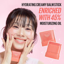 Kaja Cheek & Lip - Dewy Bar 02 Strawberry Sorbet | Creamy Blusher And Balm Multi-Stick, 45% Moisturizing Oil, Apple Extract, Vitamin-Hyaluronic Acid Infused, High Shine, Non-Sticky, Easy Blending, 10G