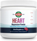 Kal Heart Magnesium Powder, Red Raspberry Flavor, Heart Health Support, Magnesium Drink Mix, Magnesium Supplement, Sugar Free, 70 Servings, 11 Oz