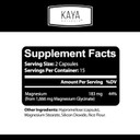 Kaya Naturals Magnesium Glycinate 183Mg Per Caps, Chelated For Maximum Absorption, Non-Gmo, No Gluten Dairy & Soy, Supports Muscle And Heart Health 30 Count