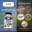 Kaya Naturals Magnesium Glycinate 183Mg Per Caps, Chelated For Maximum Absorption, Non-Gmo, No Gluten Dairy & Soy, Supports Muscle And Heart Health 60 Count