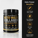 Keto Multi Collagen Peptides Powder 16.2 Oz - Bone Broth Unflavored Multi Collagen Protein Powder, 5 Types Hydrolyzed Collagen, Mct Oil, Biotin & Electrolytes For Joint, Skin & Gut Health