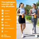 Key Nutrients Multivitamin Electrolytes Powder Bundle - Tangy Orange & Sweet Blue Raspberry - No Sugar, No Calories - Hydration, Endurance, And Energy Supplement - 90 Servings Each - Made In Usa