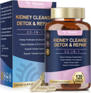 Kidney Cleanse Detox & Repair, Chanca Piedra & Cranberry Pills For Liver Support Supplement Extra Strength For Kidney Stones Dissolver, Urinary Tract Health For Woman, Vegan Gmo-Free