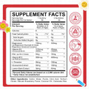 Kids Magnesium Glycinate Gummies, Magnesium For Kids & Adults, With Citrate, Zinc, Vitamin D3, B12, L-Theanine Supplement For Sleep Calm Bone & Muscle Mood, Pineapple 60Ct