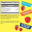 Kid'S Vitamin B12 1000Mcg Sugar Free Gummies | Dietary Supplement | For Energy And Metabolism Support | Strawberry Flavor | 60 Count