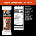 Kind Zero Added Sugar Bars, Keto Snack, Peanut Butter Dark Chocolate, Good Source Of Fiber, Gluten Free, Low Sugar, 5G Protein, 30 Count