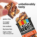Kind Zero Added Sugar Bars, Keto Snack, Peanut Butter Dark Chocolate, Good Source Of Fiber, Gluten Free, Low Sugar, 5G Protein, 30 Count