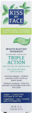 Kiss My Face Triple Action Herbal Mint Gel Toothpaste, Sls And Fluoride Free, Removes Plaque, Prevents Tartar, And Whitens Teeth, With Added Tea Tree Oil, No Artificial Colors Or Flavors, 4.5 Oz