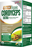 Labo Nutrition Bioactive Organic Cordyceps Ultra  8 Mushroom Extract Supplement, Cordyceps, Reishi, Turkey Tail, Maitake, Agaricus Blazei, Shiitake, For Immunity, Energy, Stamina, No Fillers