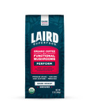 Laird Superfood Peruvian Dark Roast Coffee With Functional Mushrooms, Certified Organic Peruvian Ground Coffee Beans, Gluten-Free, Dairy-Free, Non-Gmo, Paleo, Keto Friendly, 12 Oz. Bag