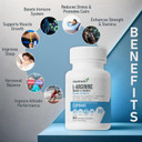 L-Arginine Capsules - 1285Mg Blend Of Ashwagandha, L-Theanine, Magnesium, Gaba, Zinc & Tart Cherry  Muscle Recovery, Sleep & Mood Support  Non-Gmo, Gluten-Free, 60 Veggie Capsules For Men And Women