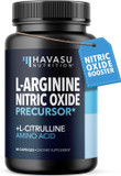 L-Arginine Capsules With L-Citrulline - Nitric Oxide Supplement - L Arginine And L Citrulline Blend - 60 Count - Vegan, Non-Gmo Capsules For Performance, Endurance And Muscle Support - 1 Month Supply