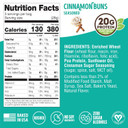 Lenny & Larry'S Fitzels Protein Pretzels (Cinnamon Buns) 8 Individual Bags 3 Oz Each  High Protein Snacks With 20G Of Plant Based Protein  Healthy Vegan Pretzels  Delicious Salty Taste