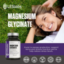 Les Labs Magnesium Glycinate  Supports Restful Sleep, Heart Health, Stress Relief, Metabolism, Nerve & Muscle Function, Gentle On The Digestive System  Non-Gmo Supplement  120 Capsules