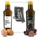 LieberS Black & White Truffle Oil Bundle | Premium Truffle Oil For Cooking, Salad Dressing, Garnish | This Gourmet Olive Oil Is Vegan, Vegetarian & Gluten Free | 8.45 Fl Oz Glass Bottle