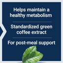 Life Extension Coffeegenic® Green Coffee Extract, 400 Mg, Standardized For 50% Chlorogenic Acid, After-Meal Metabolism Support, Gluten Free, Non-Gmo, Vegetarian, 90 Capsules