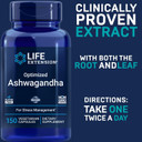Life Extension Optimized Ashwagandha, 150 Veg Caps - Non-Gmo, Gluten Free, Vegetarian Capsules