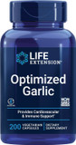 Life Extension Optimized Garlic, Standardized Capsules For Heart Health, Immune Support, Cellular Detoxification And Healthy Platelet Function, Gluten-Free, Non-Gmo, Vegetarian, 200 Capsules