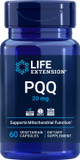 Life Extension Pqq (Pyrroloquinoline Quinone) 20 Mg, 60 Vegetarian Capsules