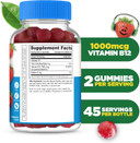 Lifeable Sugar Free Kids Vitamin B12 Gummies | 1000 Mcg | Great Tasting B12 Vitamins For Kids | Energy, Mood, And Metabolism Support | B 12 Vitamin Gummies For Boys And Girls | 90 Gummies