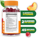 Lifeable Womens Multivitamin Gummy | With Vitamin A, C, D, E, Niacin, B6, Folate, B12, Biotin, Pantothenic Acid, Iodine, Zinc | Great Tasting Multivitamin For Women Gummies | 90 Gummies