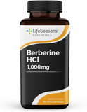 Lifeseasons Berberine - Support For Digestion, Heart & Immune Health - Balances Sugar And Lipid Levels In Blood - 1000 Mg Per Serving - 90 Capsules