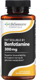 Lifeseasons Essentials Benfotiamine - Fat Soluble B1 - Supports Healthy Circulation & Vision - Enhances Memory & Cognitive Performance - Powerful Antioxidant - 60 Capsules