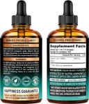 Lions Mane Liquid - Usda Certified Organic Lions Mane Supplement - Brain Support, Energy, Memory & Focus - Sugar & Alcohol-Free Lion'S Mane Mushroom Extract 72,000 Mg / Bottle - 4Fl Oz, 4 Month Supply