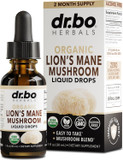 Lions Mane Mushroom Supplement Drops - Organic Lion'S Mane Mushroom Liquid Tincture For Focus, Fog Brain Health Supplements - Vegan Herbal Nervine Nootropic Organic Lions Liquid Supplement Extract 1Oz
