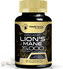 Lions Mane Supplement Capsules - 120 Count - Mushroom Supplement, Brain Supplements For Memory And Focus, Lion'S Mane Mushroom Capsules Organic - Cognitive And Immune Support, Focus Supplement