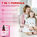 Liposomal Liquid Calcium Citrate Drops 1200Mg, Liquid Calcium Magnesium Zinc Supplement For Women & Kids, With Vitamin C, D3 & K2, Boron, Bone & Muscle Health, Immune & Overall Support, 2 Fl Oz