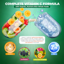 Liposomal Vitamin C With Zinc Capsules - Vit C Organic Elderberry, Amla, Camu Camu- Vitamina C High Absorption, Anti Aging, Immune Support,1500Mg/Serving 3 Month Supply Gluten Free Non Gmo Veggie Caps
