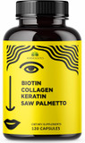 Liquid Biotin Collagen Keratin 4Fl Oz Liquid Supplements For Women - Comprehensive Formula Hair Skin Nails Supplement With 10000Mcg Collagen 5000 Mcg Biotin 5000 Mcg Keratin 5000 Mcg Saw Palmetto