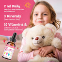 Liquid Iron Supplement For Kids, Women & Men - With Calcium, Zinc, Kids Multivitamin With Iron Drops - Immune Support, Blood Builder & Energy Support For Iron Deficiency, Anemia, Vegan 2 Fl Oz
