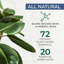 Liquid Nano Colloidal Silver 50 Ppm | 16 Oz | Infused With 72+ Organic Plant-Based Minerals & 20 Essential Amino Acids, Natural Colloidal Silver, Fast Absorbing Daily Immune Support