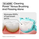 Listerine Cool Mint Antiseptic Mouthwash, Daily Oral Rinse Kills 99% Of Germs That Cause Bad Breath, Plaque And Gingivitis For A Fresher, Cleaner Mouth, Cool Mint Flavor, 1.5 L