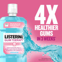 Listerine Gum Therapy Antiplaque & Anti-Gingivitis Mouthwash, Ada Accepted Oral Rinse Helps Reverse Early Gingivitis Signs Like Bleeding Gums, 4X Healthier Gums In 3 Weeks Vs Brushing Alone, Mint, 1 L