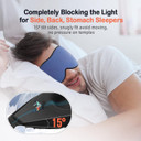 Litbear Sleep Mask For Men Side Sleeper, Sleeping Mask For Women Light Blocking, 3D Contoured Cup Eye Mask Sleeping, Soft Lightweight Sleep Eye Mask With Adjustable Elastic Strap For Traveling