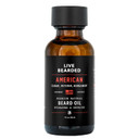 Live Bearded Beard Oil, 1 Fl Oz - Premium All-Natural Jojoba - Made In The Usa - Hair And Skin Care For Men With Dry, Flaky Patches | Forge Scent - Hinoki Cypress, Clove, Amber